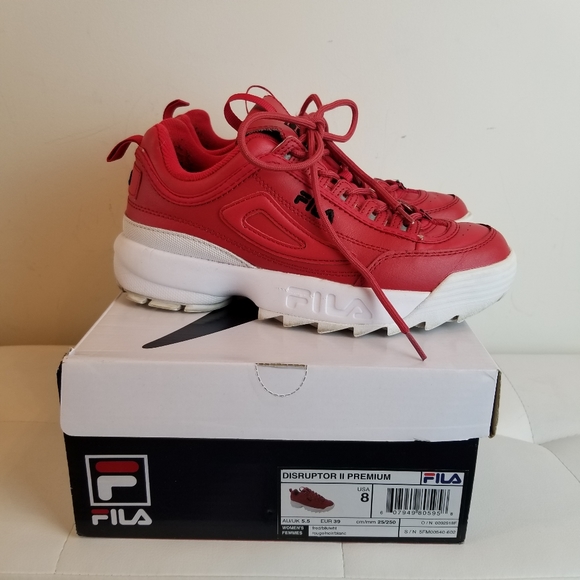 Fila Shoes - Fila disruptor 2 premium red us 8